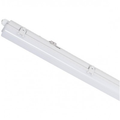 Φωτιστικό Σκαφάκι Γραμμικό LED 18W 230V 1620lm 4000K Στεγανό IP65 60cm Λευκό Φως Ημέρας 9XBR18LED